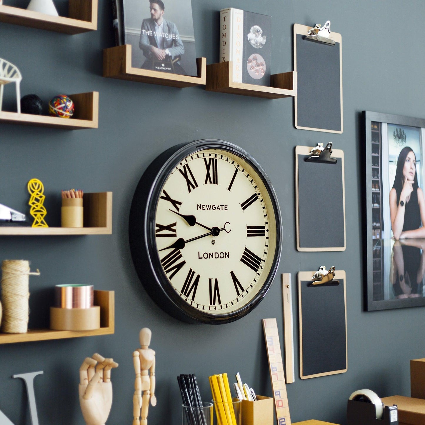Newgate Battersby Clock Black-Newgate-Mood