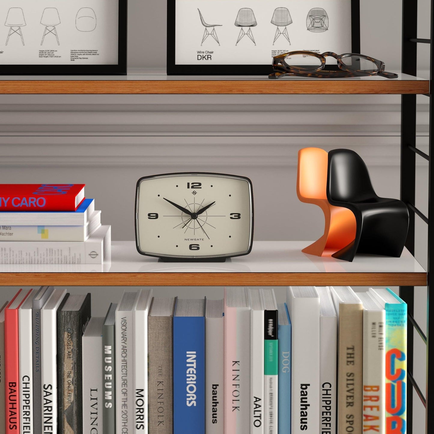 Newgate Brooklyn Alarm Clock - Black-Newgate-Mood