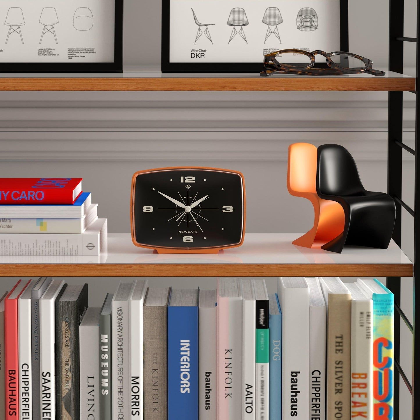 Newgate Brooklyn Alarm Clock - Orange-Newgate-Mood