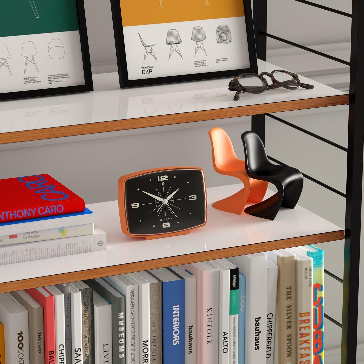Newgate Brooklyn Alarm Clock - Orange-Newgate-Mood