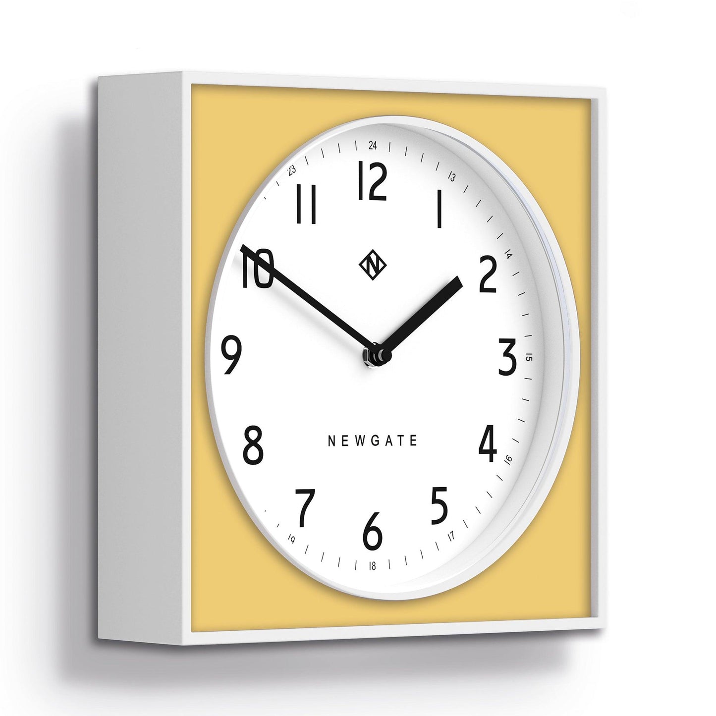 Newgate Burger & Chips Wall Clock Cheeky Yellow*-Newgate-Mood