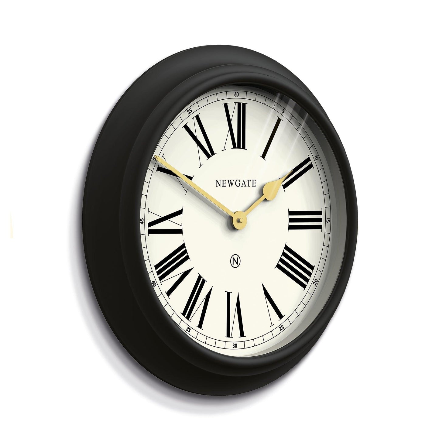Newgate Chocolate Shop Wall Clock Silicone Cave Black & Cream-Newgate-Mood