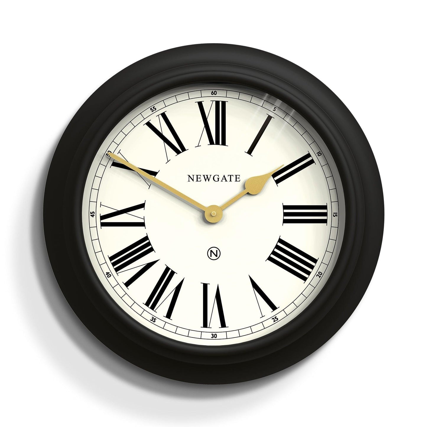 Newgate Chocolate Shop Wall Clock Silicone Cave Black & Cream-Newgate-Mood