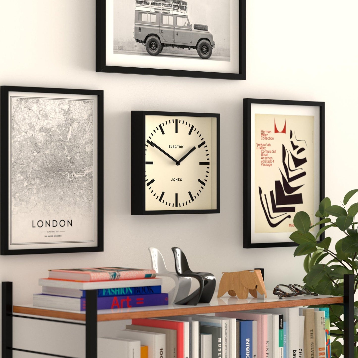 Newgate Jones Box Wall Clock Black-Newgate-Mood