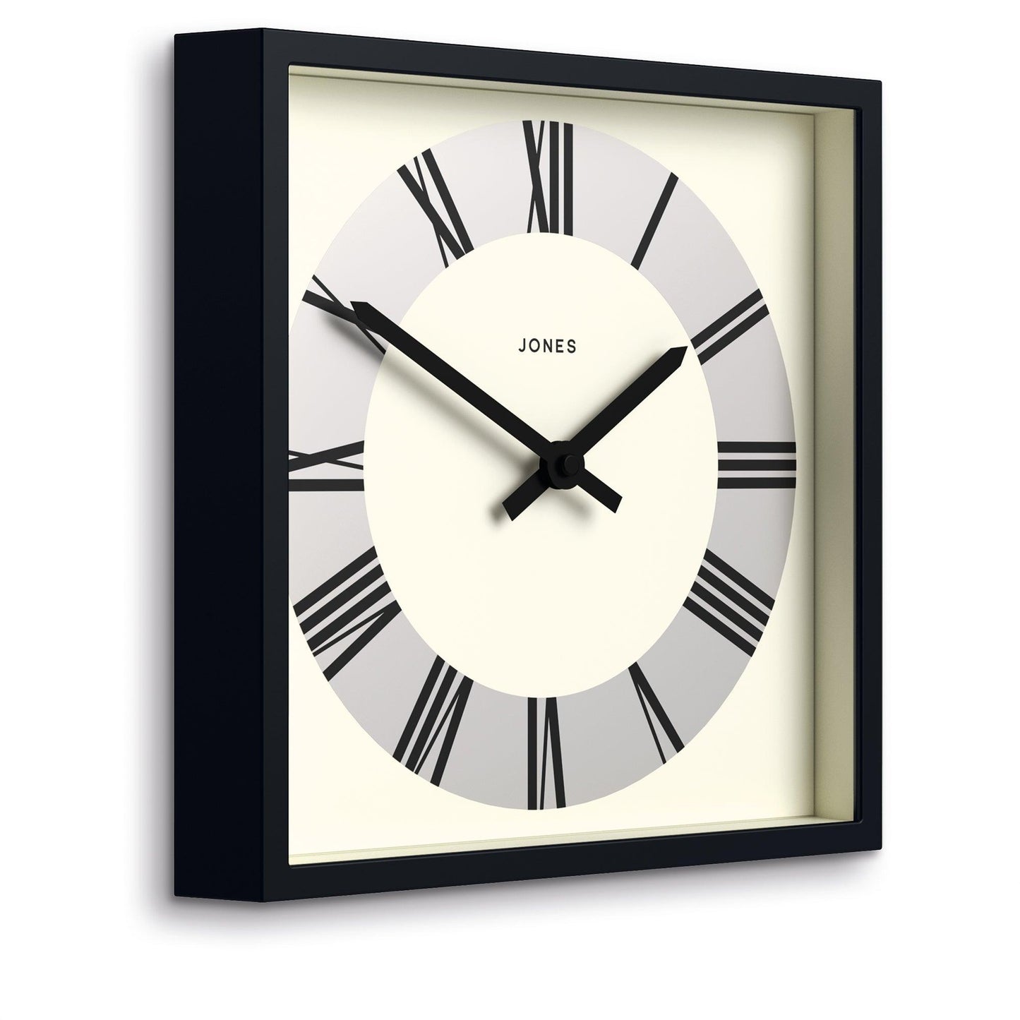 Newgate Jones Box Wall Clock Matte Black-Newgate-Mood