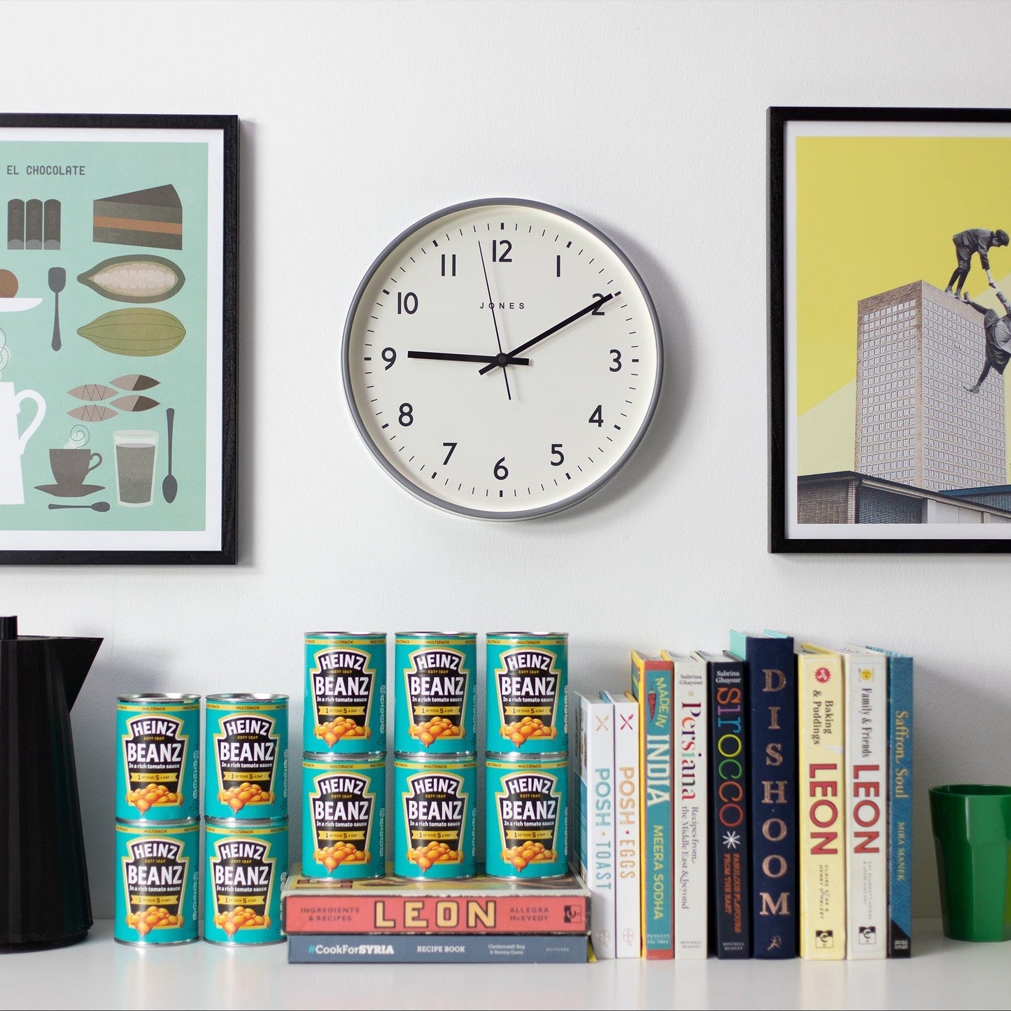 Newgate Jones Jam Clock Matte Elephant Grey-Newgate-Mood