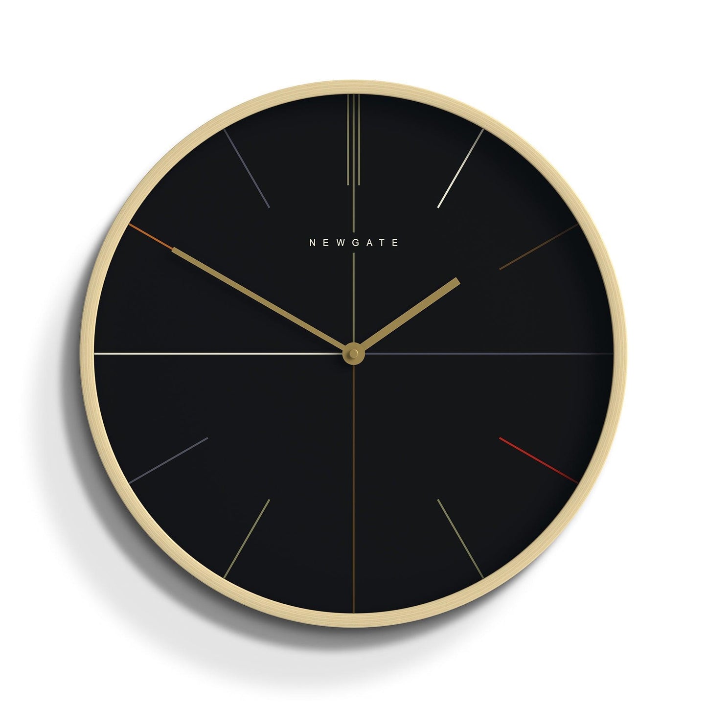 Newgate Mr Clarke Clock Pale Wood Reverse Hockey Dial-Newgate-Mood