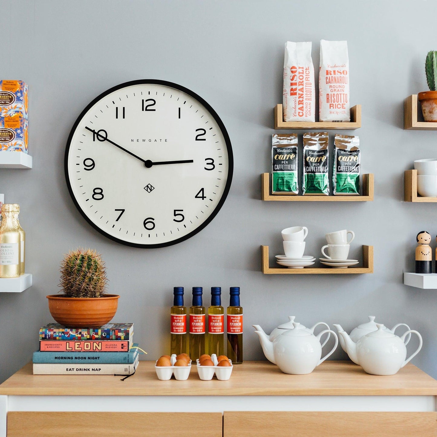 Newgate Number One Clock Echo Black-Newgate-Mood