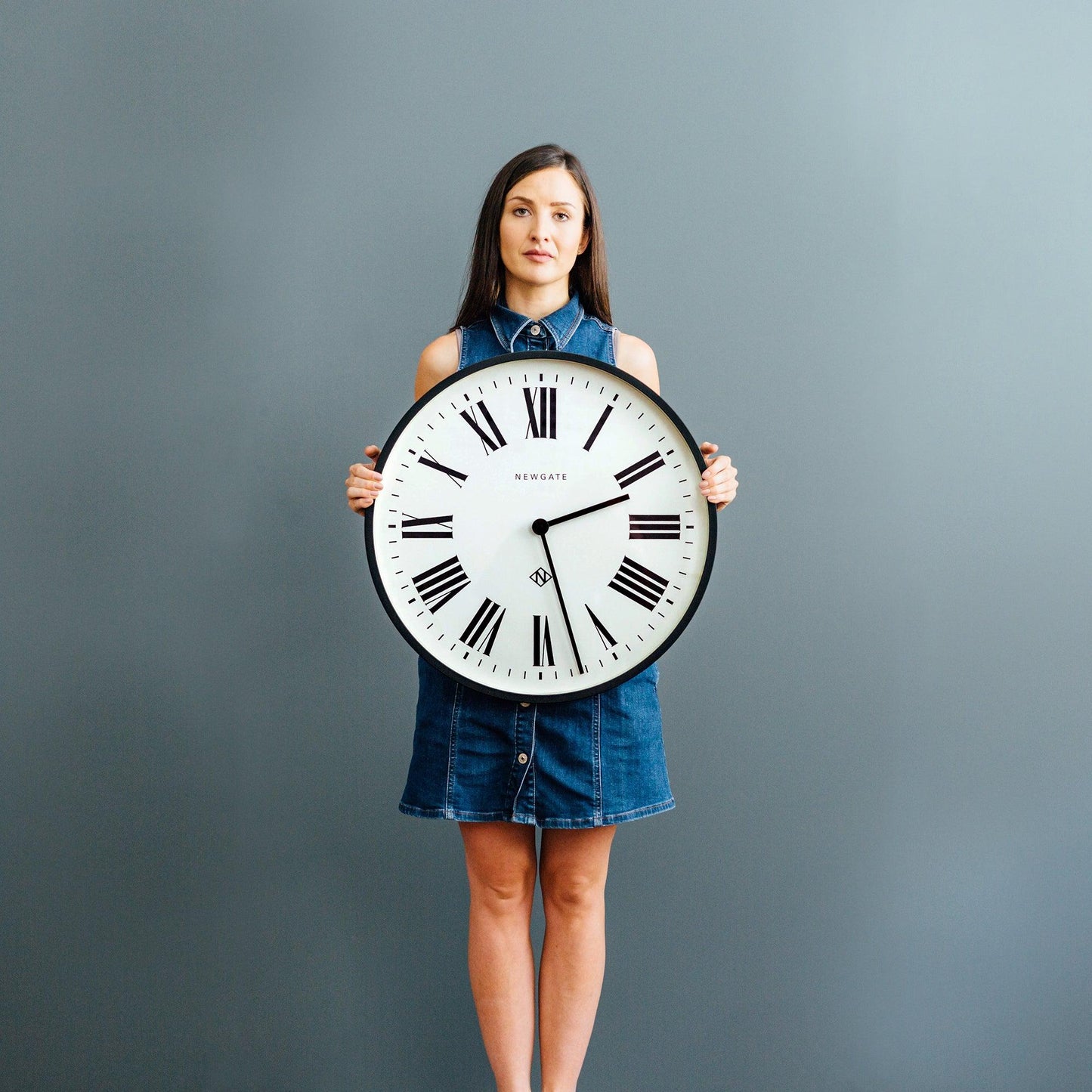 Newgate Number One Clock Italian Black-Newgate-Mood