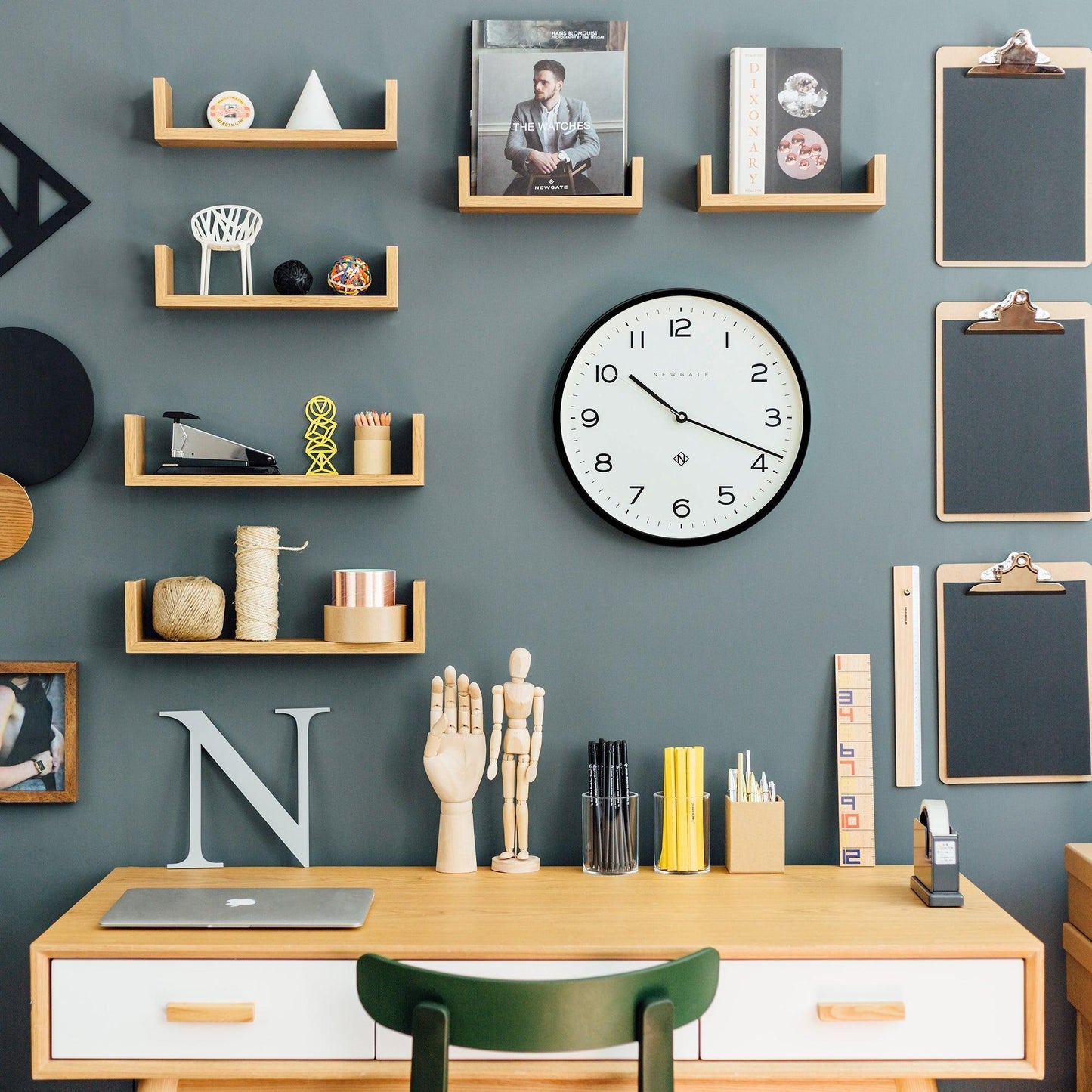 Newgate Number Three Echo Clock Silicone Black-Newgate-Mood