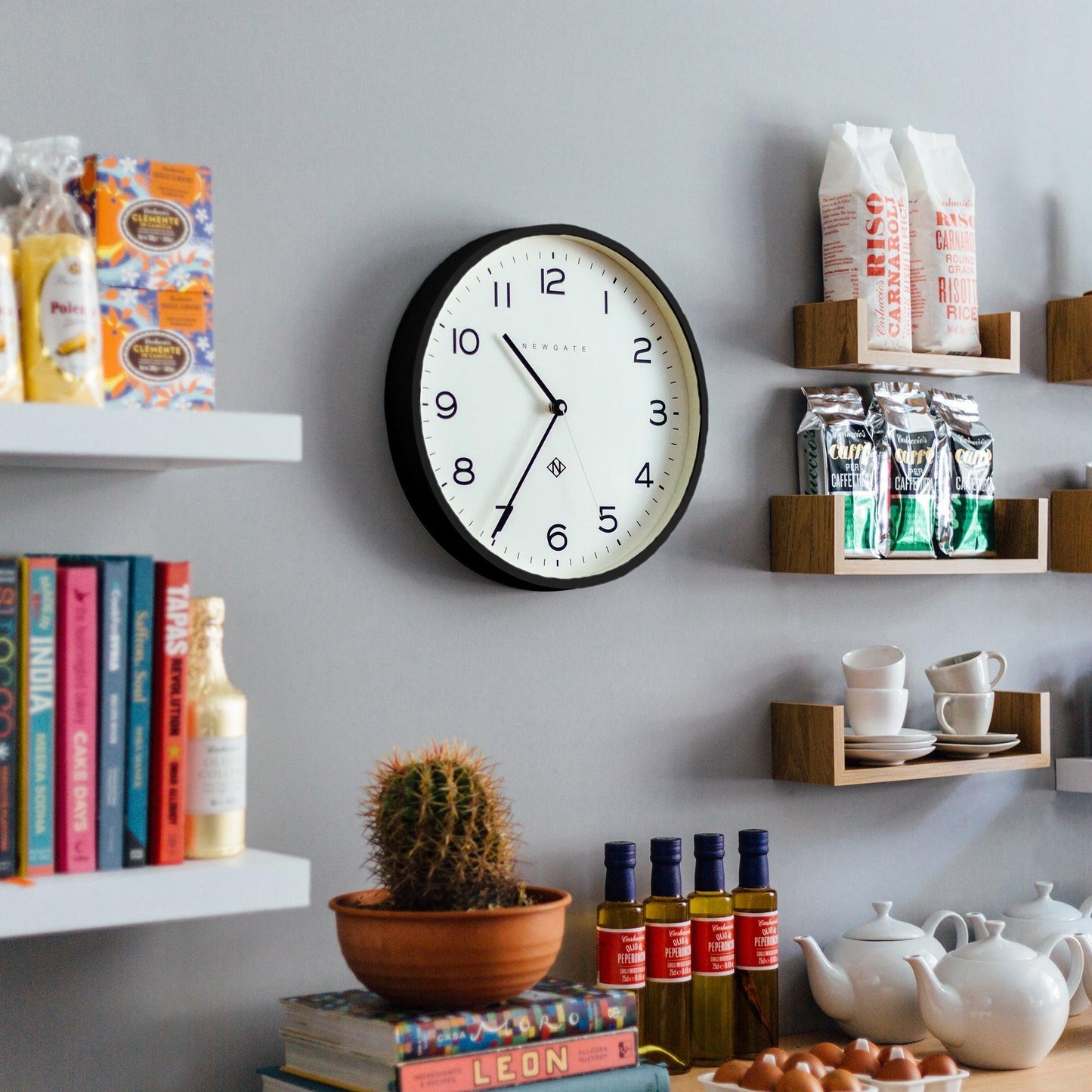 Newgate Number Three Echo Clock Silicone Black-Newgate-Mood