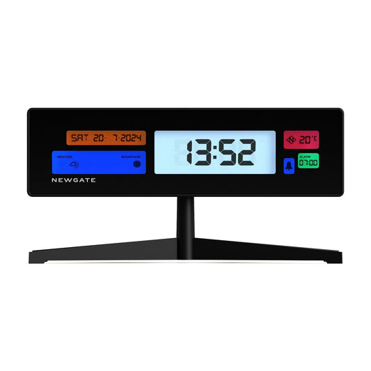 Newgate Supergenius Lcd Alarm Clock Matte Black-Newgate-Mood