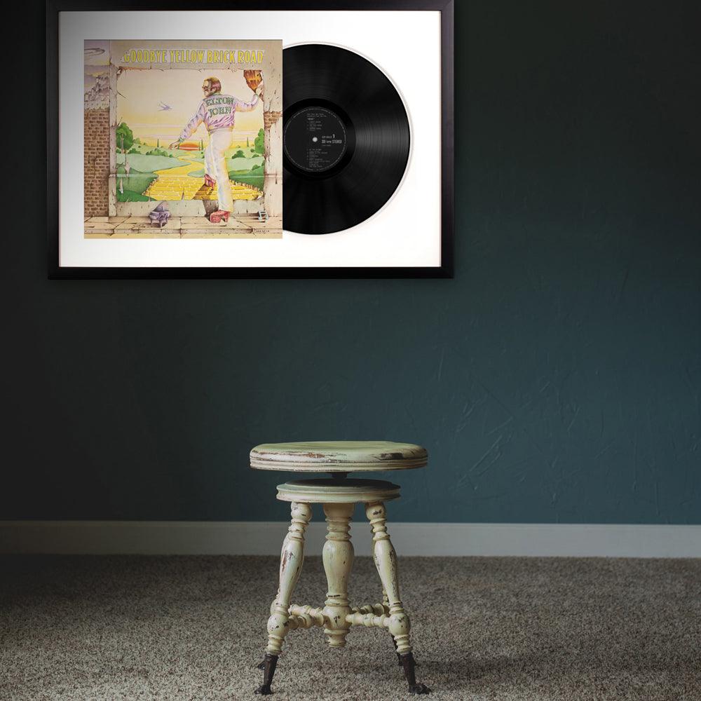 Framed Johnny Cash the Essential Johnny Cash Vinyl Album Art-Vinyl Art-Mood