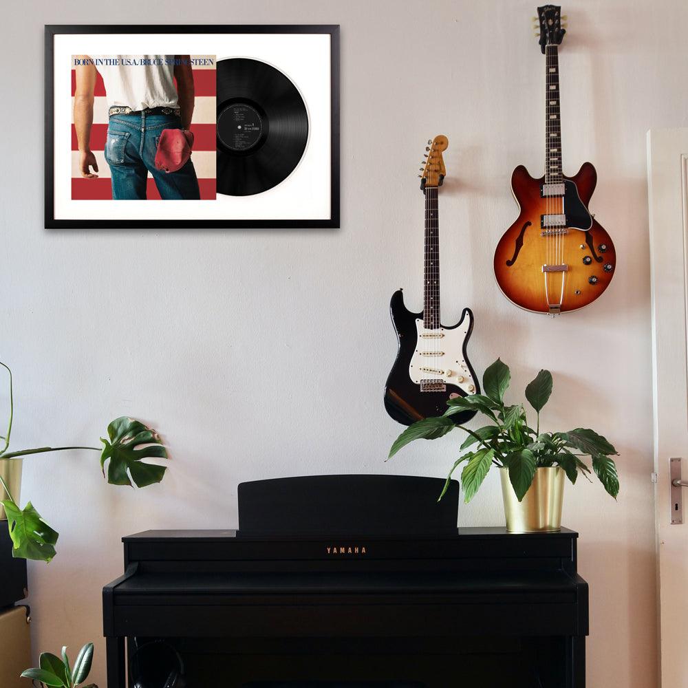 Framed Johnny Cash the Essential Johnny Cash Vinyl Album Art-Vinyl Art-Mood