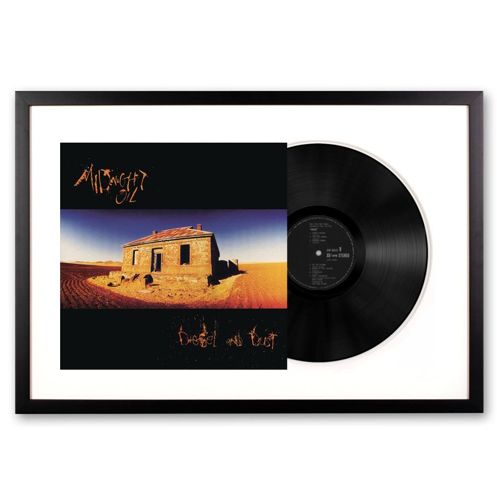 Framed Midnight Oil Diesel and Dust Vinyl Album Art-Vinyl Art-Mood
