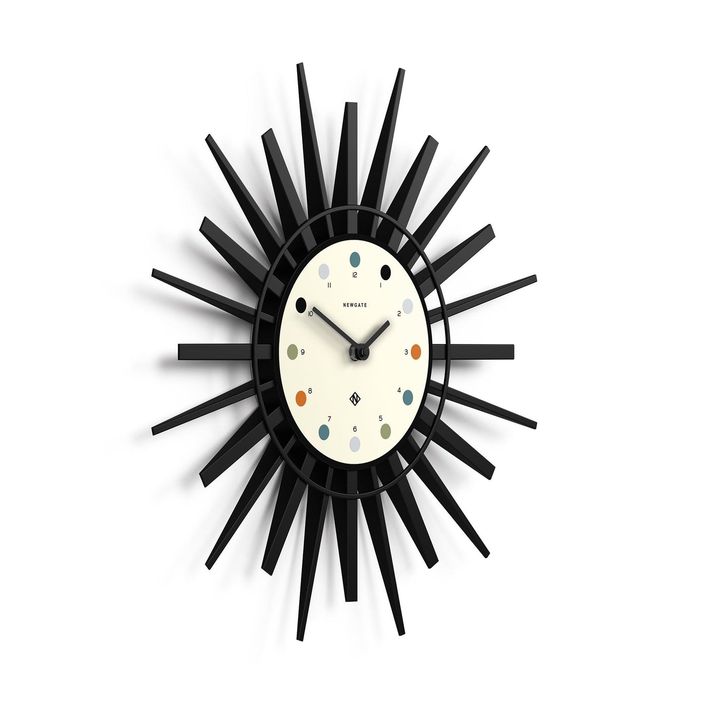 Newgate Stingray Wall Clock Black - White Dial*-Newgate-Mood