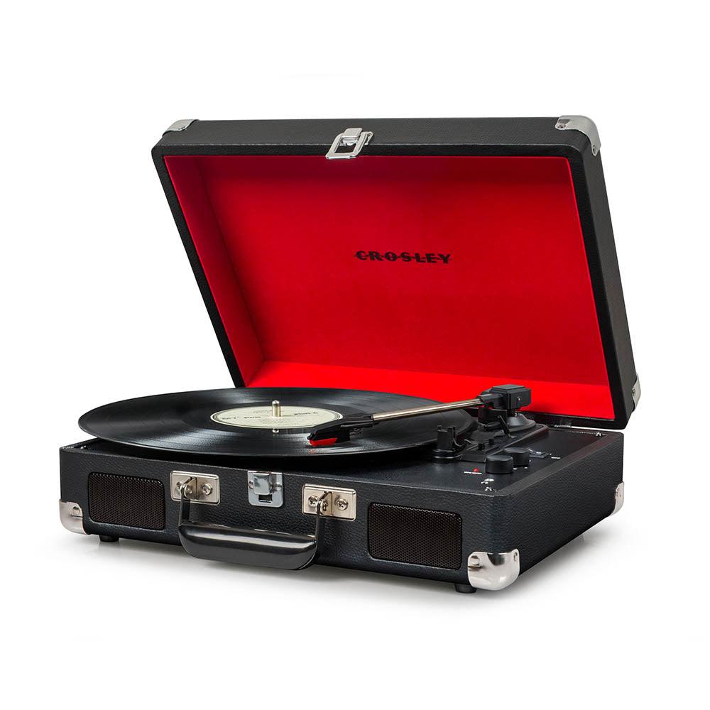 Crosley Cruiser Black - Bluetooth Portable Turntable-Crosley-Mood