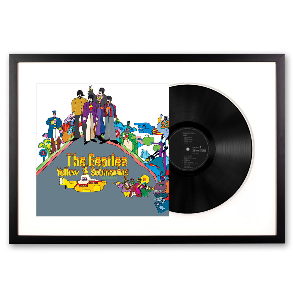 Framed The Beatles - Yellow Submarine - Vinyl Album Art-Vinyl Art-Mood
