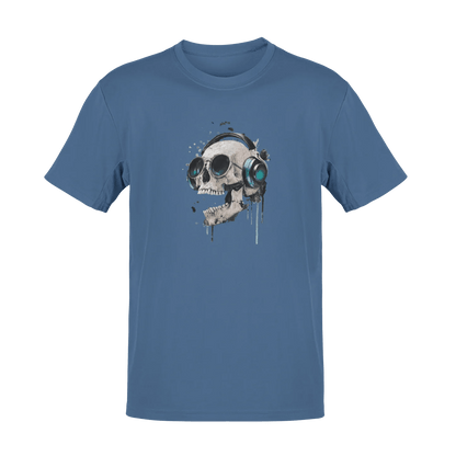 Mood / Skull with headphones - Unisex (T-Shirt)-Mood-Mood