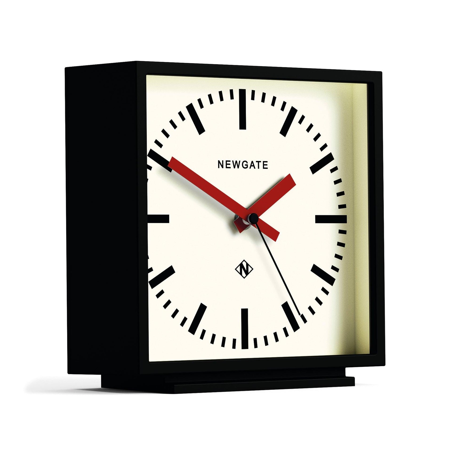 Newgate Amp Mantel Clock Black With Red Hands*-Newgate-Mood