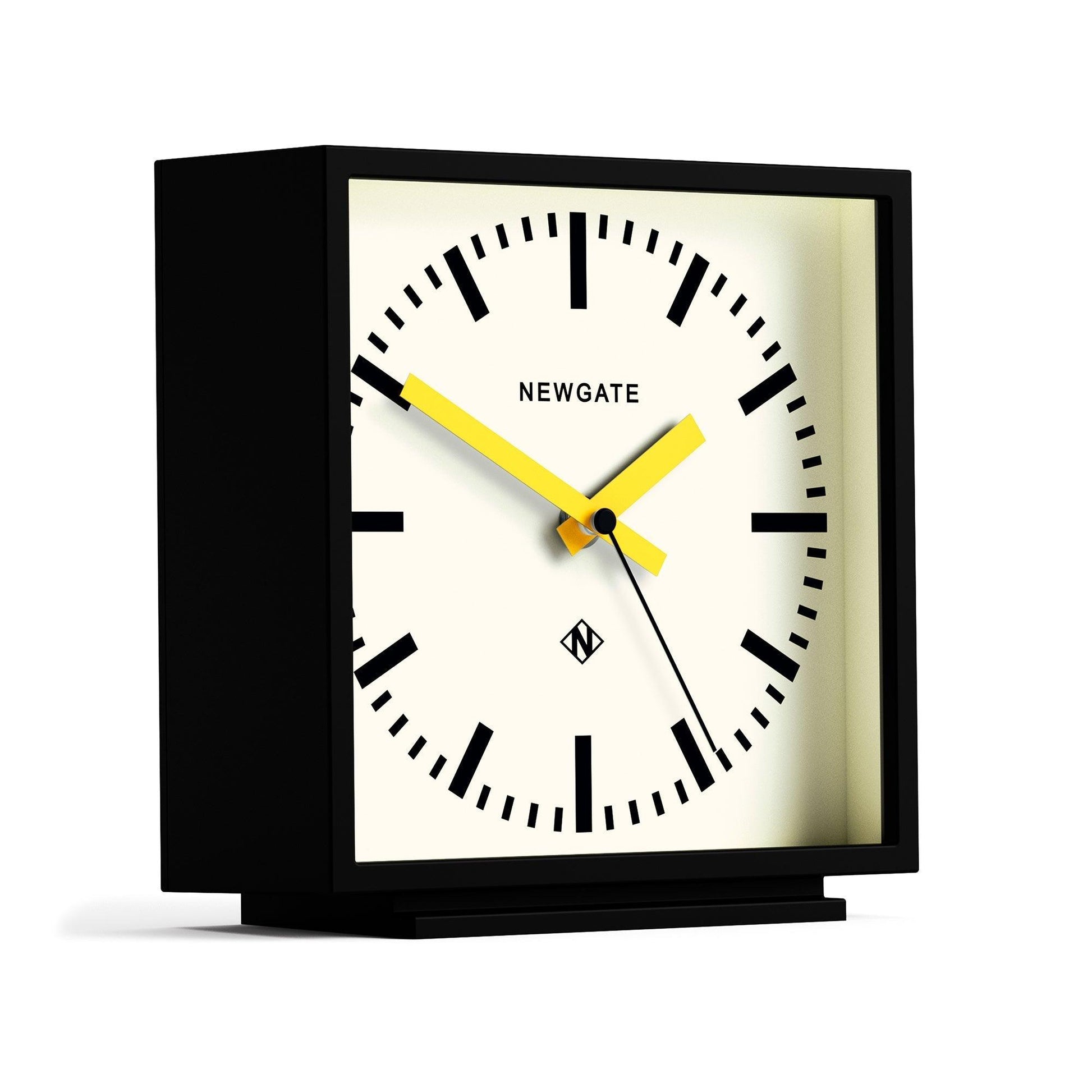 Newgate Amp Mantel Clock Black With Yellow Hands*-Newgate-Mood
