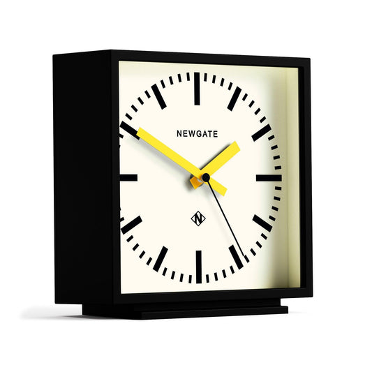 Newgate Amp Mantel Clock Black With Yellow Hands*-Newgate-Mood