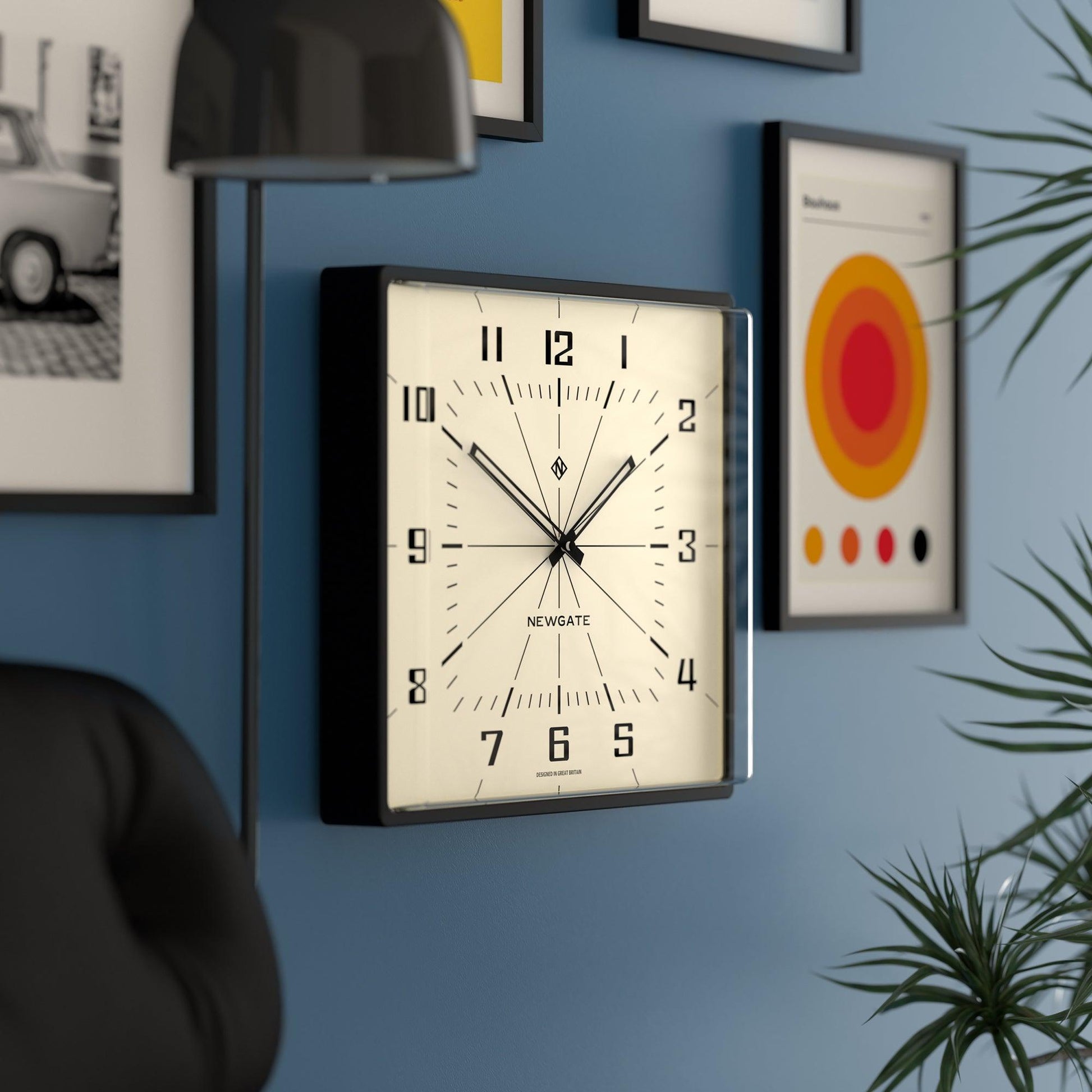 Newgate Box Office Wall Clock Silicone Cave Black-Newgate-Mood