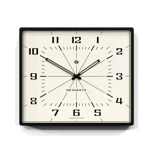 Newgate Box Office Wall Clock Silicone Cave Black-Newgate-Mood
