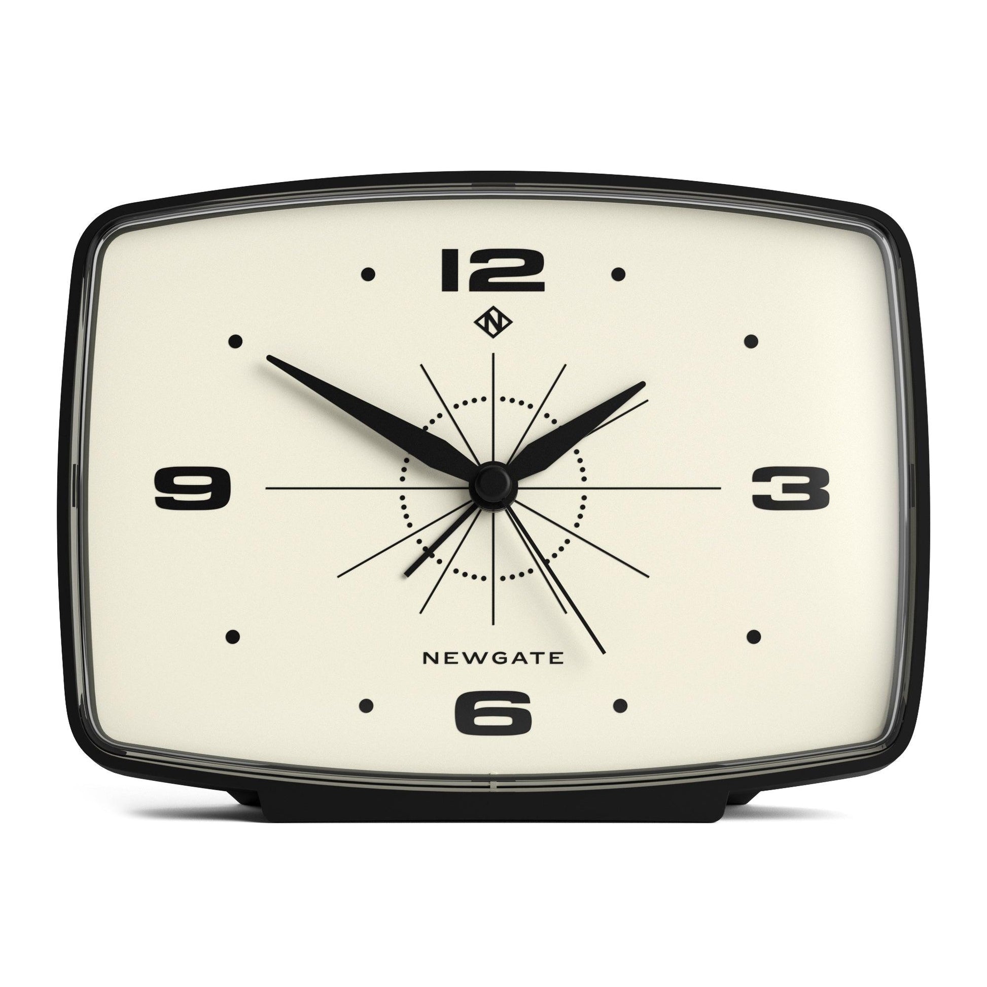 Newgate Brooklyn Alarm Clock - Black-Newgate-Mood