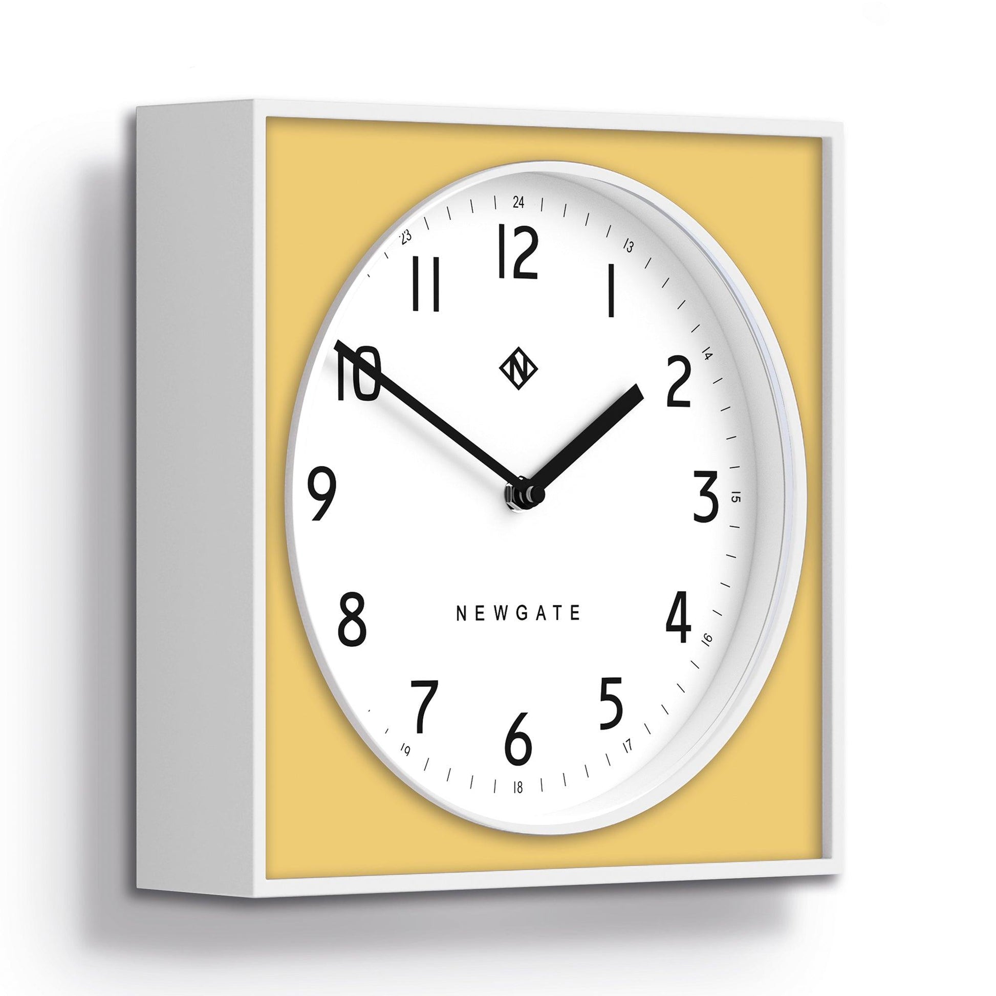 Newgate Burger & Chips Wall Clock Cheeky Yellow*-Newgate-Mood