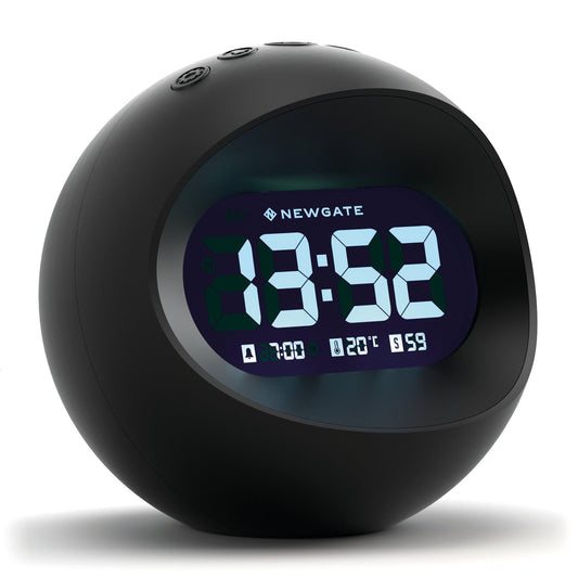 Newgate Centre Of The Earth Lcd Alarm Clock Black*-Newgate-Mood