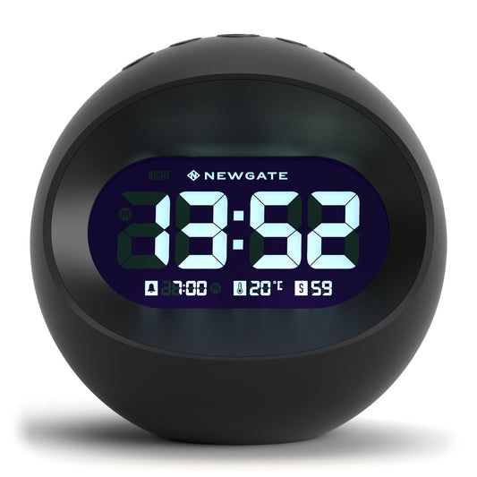 Newgate Centre Of The Earth Lcd Alarm Clock Black*-Newgate-Mood