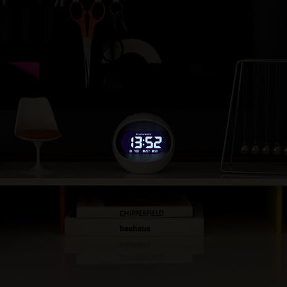 Newgate Centre Of The Earth Lcd Alarm Clock White*-Newgate-Mood