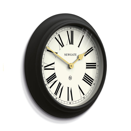 Newgate Chocolate Shop Wall Clock Silicone Cave Black & Cream-Newgate-Mood