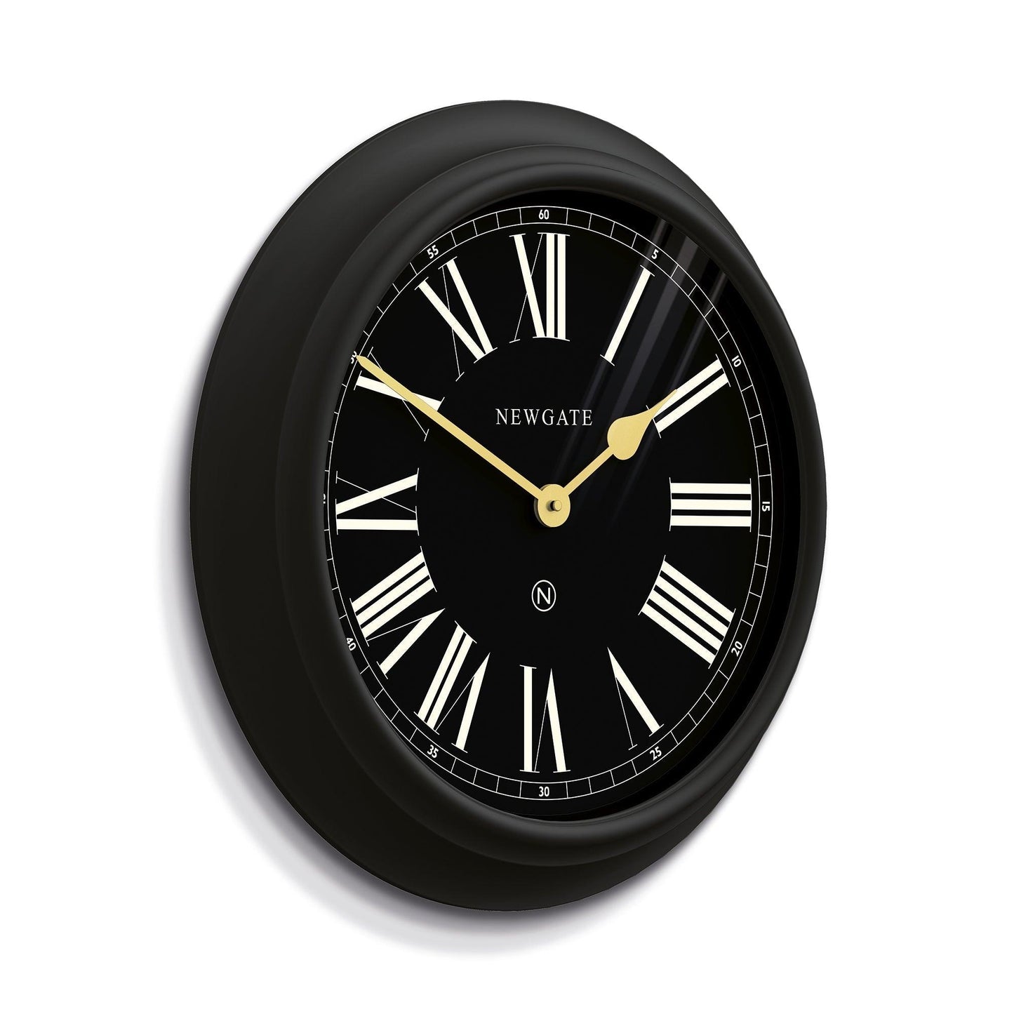 Newgate Chocolate Shop Wall Clock Silicone Cave Black-Newgate-Mood