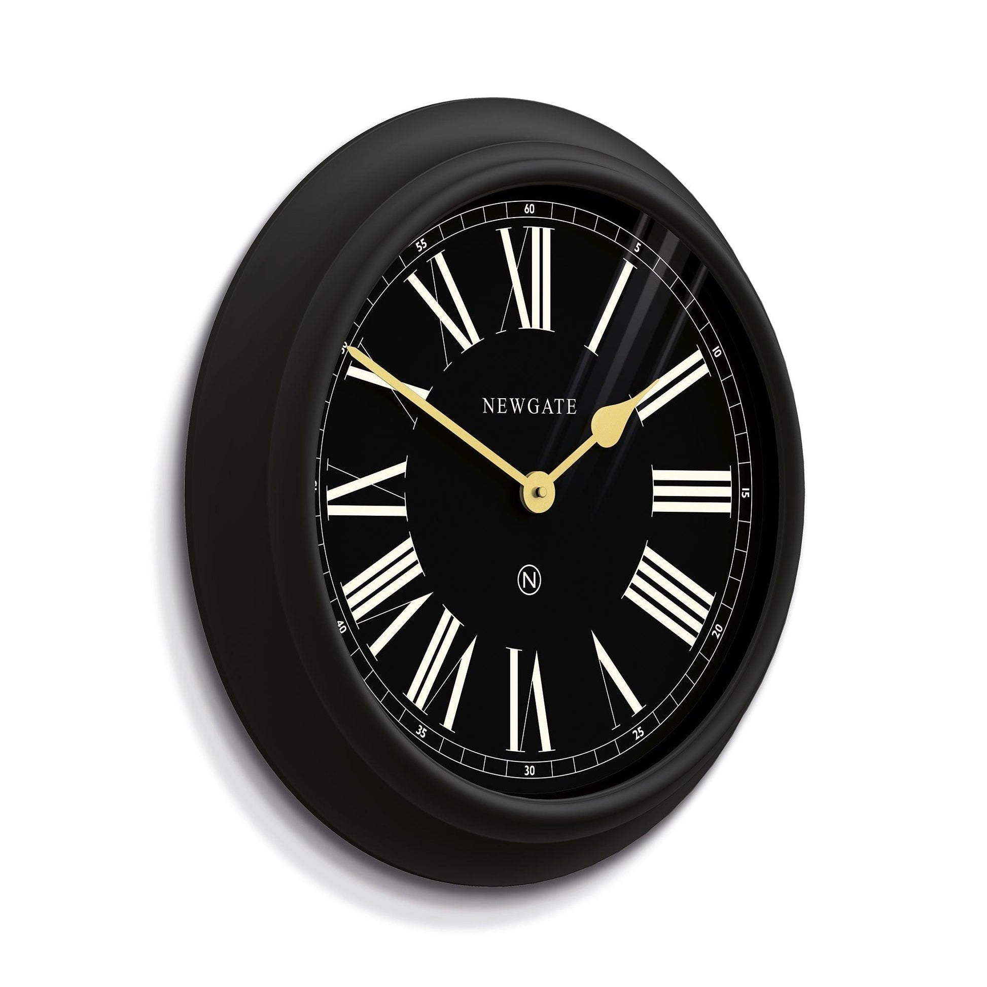 Newgate Chocolate Shop Wall Clock Silicone Cave Black-Newgate-Mood