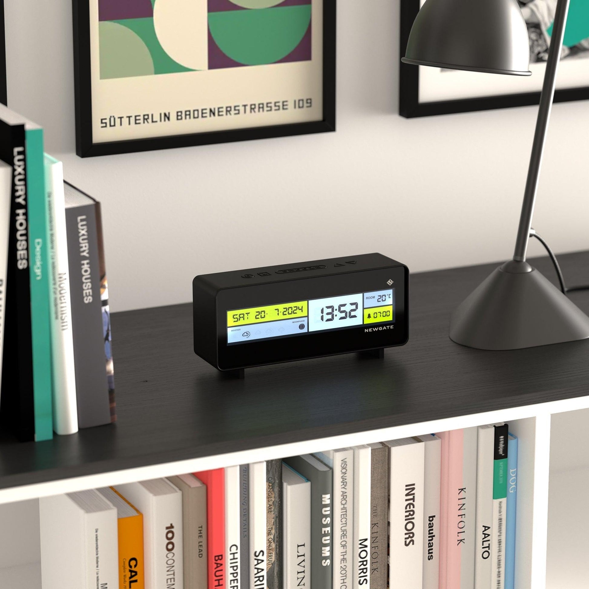 Newgate Futurama Lcd Alarm Clock Black Case Black Lens*-Newgate-Mood