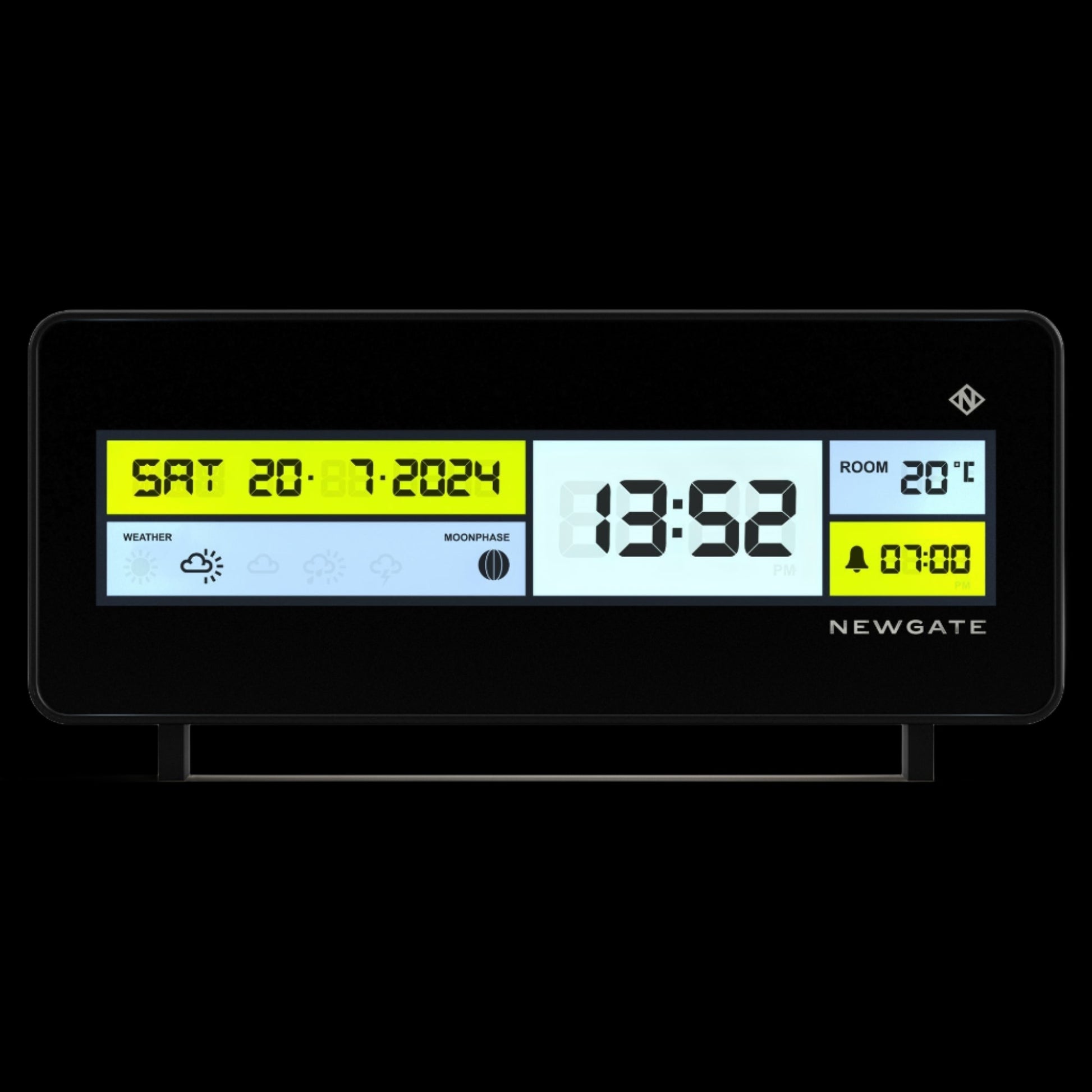 Newgate Futurama Lcd Alarm Clock Black Case Black Lens-Newgate-Mood