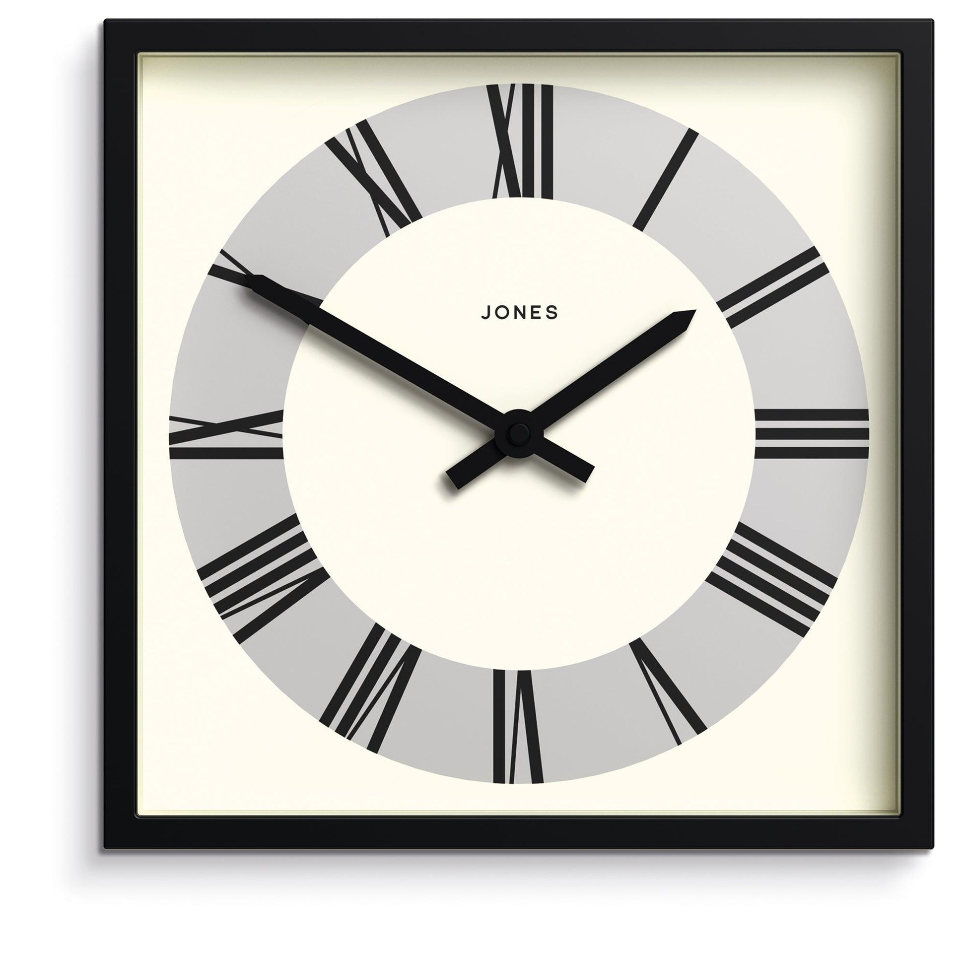 Newgate Jones Box Wall Clock Matte Black-Newgate-Mood