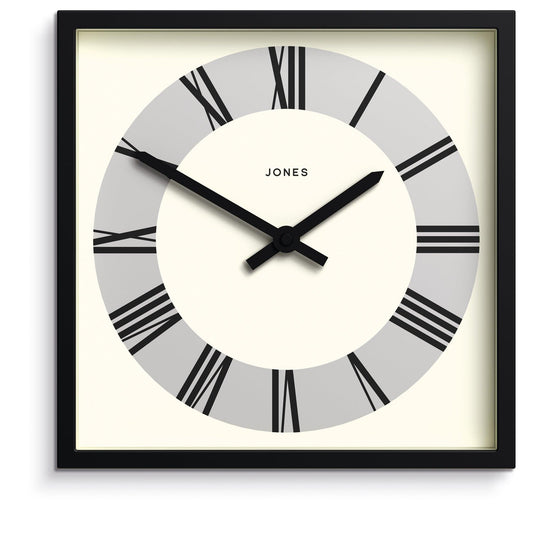 Newgate Jones Box Wall Clock Matte Black-Newgate-Mood
