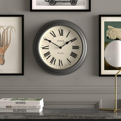 Newgate Jones Supper Club Clock Charcoal Grey-Newgate-Mood