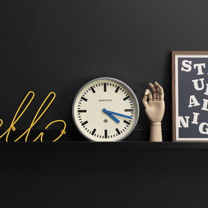 Newgate Luggage Wall Clock Galvanised Blue Hands-Newgate-Mood