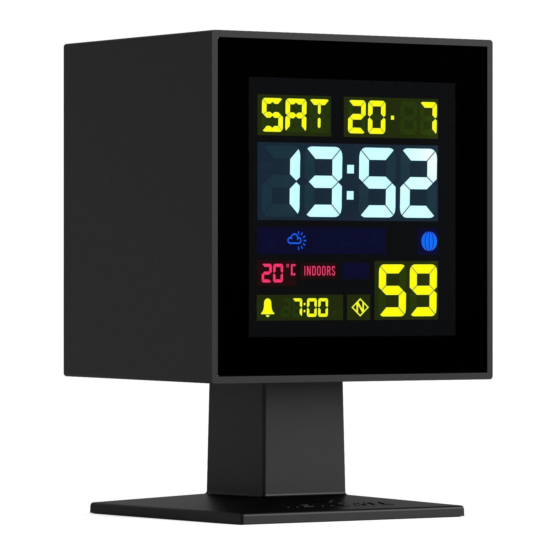 Newgate Monolith Lcd Alarm Clock Black*-Newgate-Mood