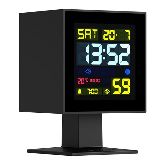 Newgate Monolith Lcd Alarm Clock Black*-Newgate-Mood