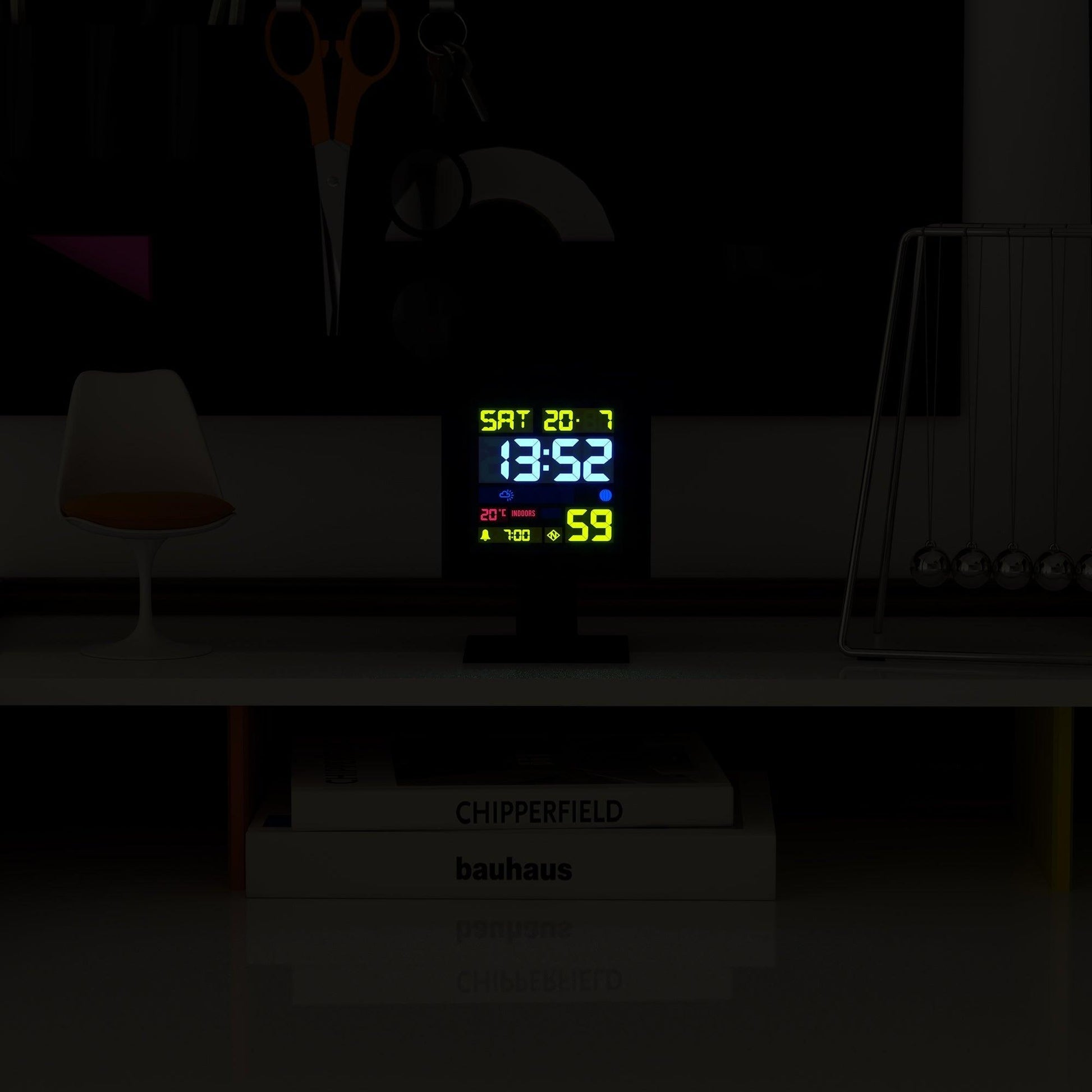 Newgate Monolith Lcd Alarm Clock Black*-Newgate-Mood