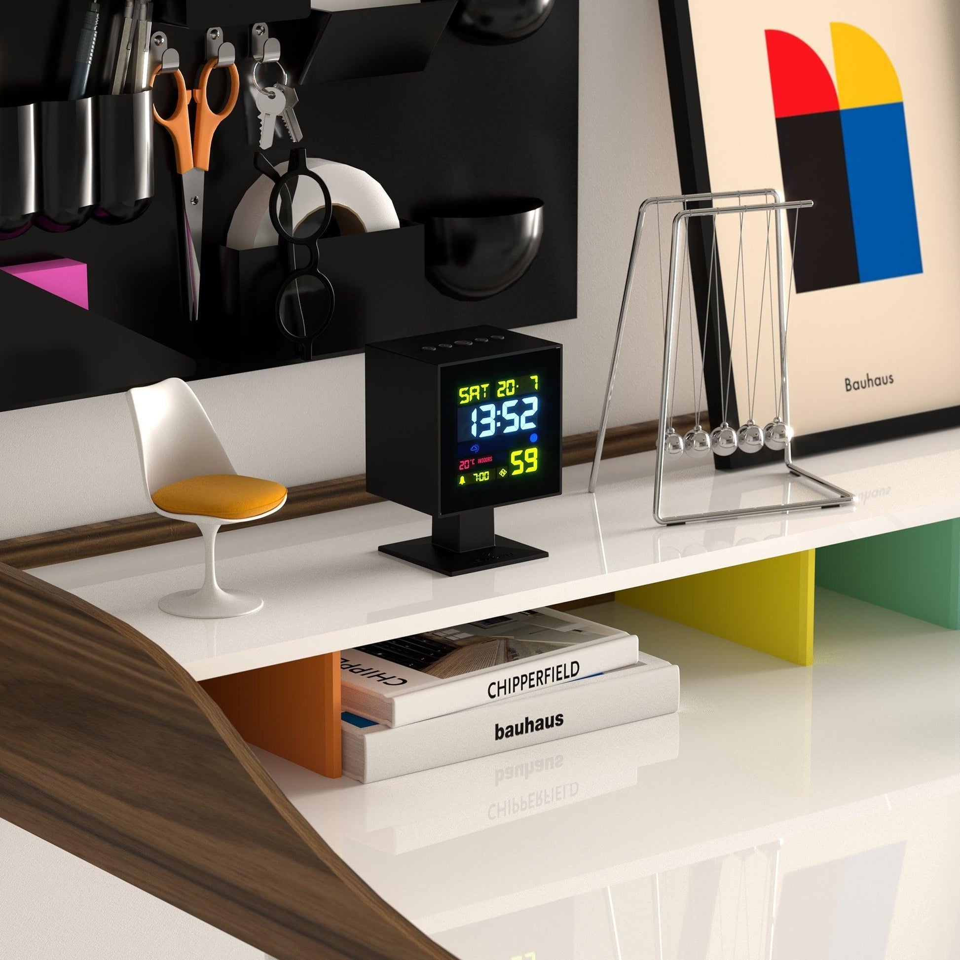 Newgate Monolith Lcd Alarm Clock Black*-Newgate-Mood