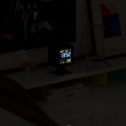Newgate Monolith Lcd Alarm Clock Black*-Newgate-Mood