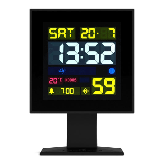 Newgate Monolith Lcd Alarm Clock Black-Newgate-Mood