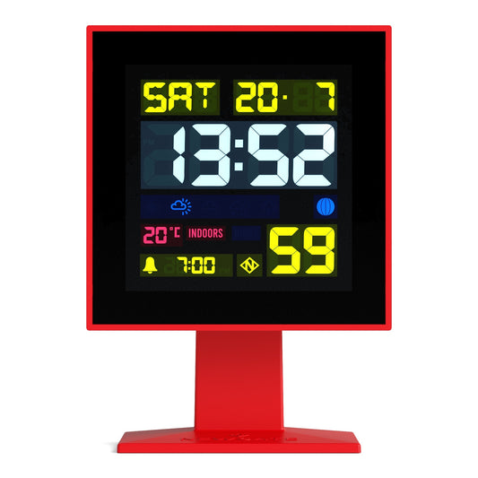 Newgate Monolith Lcd Alarm Clock Fire Engine Red-Newgate-Mood