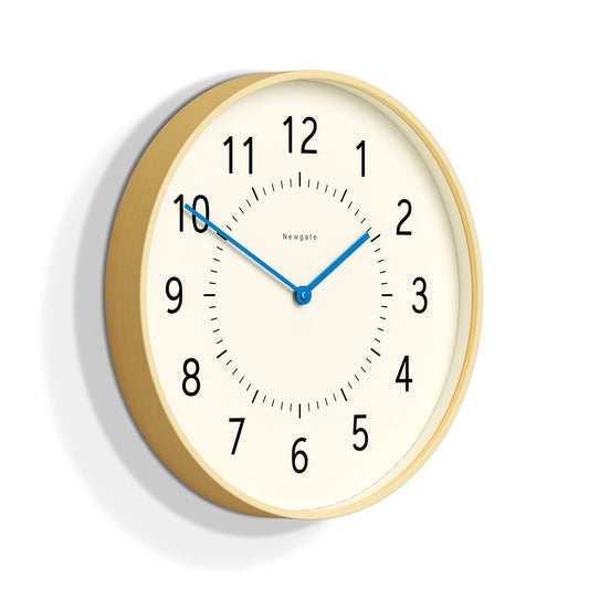 Newgate Monopoly Plywood Wall Clock With Blue Hands-Newgate-Mood